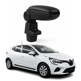 Omac Armlehne für Renault Clio 2019-2025 | Mittelkonsole Metal Fuss Schwarz Passform Fahrzeugspezifisch mit Aufbewahrungsfach