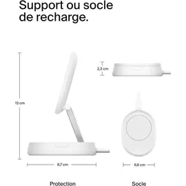 Belkin BoostCharge Pro - Kabelloses Aufladen, 1,5 m, Weiß AC, Schnellladung Drinnen,