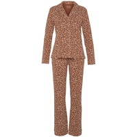 VIVANCE DREAMS Damen Pyjama terracotta-geblümt Gr.44/46
