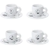 Bialetti Espressotasse 0,06 l Weiß 4 St.