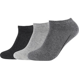 Camano Unisex, Socken, Cotton 3er Pack, - grey combination - 35-38