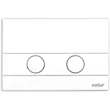 Valsir Betätigungsplatte Drückerplatte Mechanisch Rund Weiß