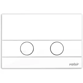 Valsir Betätigungsplatte Drückerplatte Mechanisch Rund Weiß