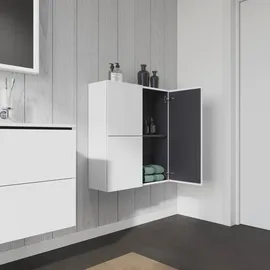 Duravit L-Cube Halbhochschrank 70 x 80 x 24,3 cm Nussbaum