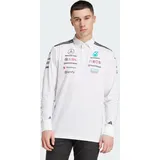 adidas Polo Langarmhemd Weiß/Schwarz XL