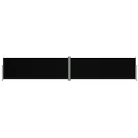 VidaXL Seitenmarkise Ausziehbar Schwarz 180x1000 cm