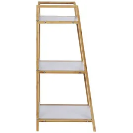 Wenko Badregal 43 x 36 x 76 cm Braun/Weiß