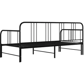 vidaXL Tagesbett 90 x 200 cm Schwarz