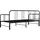 vidaXL Tagesbett 90 x 200 cm Schwarz