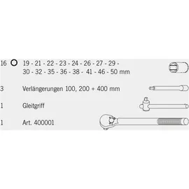 PROJAHN - professional Steckschlüssel-Koffer