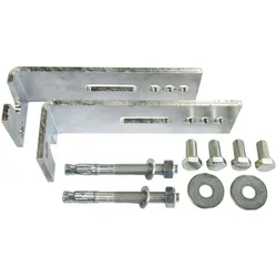 ACO Montageset Befestigung für Betonlichtschacht, Standard, 2 Winkel,Betonwand,Stahl verzinkt