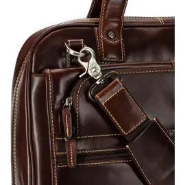 Jekyll & Hide Aktentasche Leder 38 cm Laptopfach braun