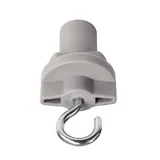 Deko-Light Zubehör für 3-Phasen-Schienensystem D Line Schilderhaken Stromschiene 3phasig Grau