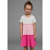 Kidsworld Jerseykleid in weiß-rosa-pink | Gr.: 116/122,