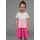Kidsworld Jerseykleid in weiß-rosa-pink | Gr.: 116/122,