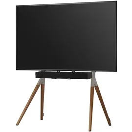 One for All Max TV-Ständer 49,5 cm x 121,1 cm Walnuss Holz/Metall