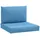 vidaXL Palettenkissen 2 x 60 x 40 x 20 cm blau meliert 2-tlg.