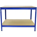MONSTER SHOP Werkbank Metall 120x90x60 cm blau