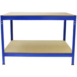 MONSTER SHOP Werkbank Metall 120x90x60 cm blau