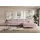 altdecor Ecksofa Cord mit Schlaffunktion 2-Sitzer Rosa