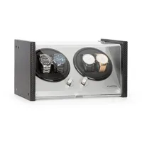 Klarstein Uhrenbeweger Tokyo 4 mit 3 Geschwindigkeiten 32,5 cm x 18,4 cm x 18,5 cm Schwarz/Silber