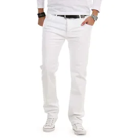 Alessandro Salvarini Comfort-fit-Jeans Weiß W34/L30