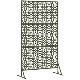 vidaXL Sichtschutz 100 x 50 x 180 cm Grün Stahl