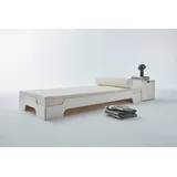 Müller SMALL LIVING Stapelbett STAPELLIEGE Komfort (eine Liege), Komforthöhe 27.5 cm, ausgezeichnet mit dem German Design Award - 2019 weiß 93 cm x 203 cm x 27,5 cm