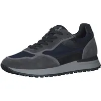 Marco Tozzi by Guido Maria Kretschmer Herren Sneaker flach aus Leder mit Dicker Sohle, Grau 41 EU