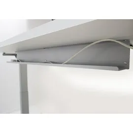 Kerkmann Smart office elektrisch höhenverstellbarer Schreibtisch anthrazit rechteckig, T-Fuß-Gestell silber 140,0 x 70,0 cm