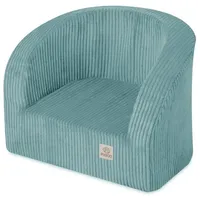 Kindersessel für Kinder Kinderzimmer Blau Cord Waschbares Misioo 40x53x36