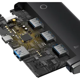 Baseus Lite Series HUB 4in1 USB-C auf 4xUSB 3.0 + 4x USB 3.0 - 4 - schwarz