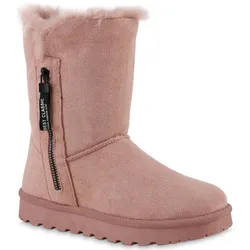 Damen Winter Boots in Rosa