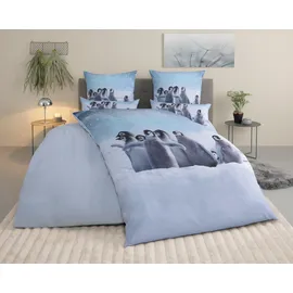OTTO home Lyki Pinguin Schwarz 135 x 200 cm + 2 x 40 x 80 cm