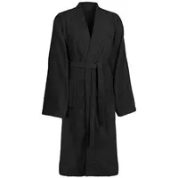 vidaXL Bademantel KINN Schwarz XXL Baumwolle