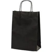 MAILmedia Mailmedia, Papiertüten schwarz, 24 x 110 x 11cm, mit Henkel, 200 Stück