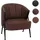 Mendler Sessel HWC-P30 Kunstleder rostrot