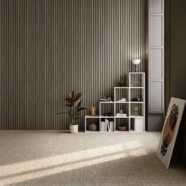 Tectake Wandpaneel Akustik Eiche Dunkel 4 St. 50 x 110 cm