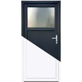 PANTO SMK 510 rechts 98 x 198 cm anthrazit/weiß