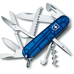 Victorinox Huntsman Taschenmesser - blau transparent