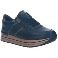 Remonte Damen D1318 Sneaker, Schwarz, 36 EU