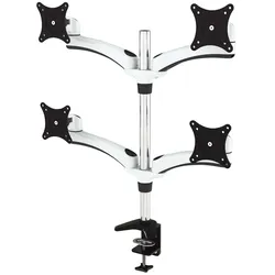 JENIMAGE ME420TK-Tischhalterung - 4 Monitore Neigen -90 bis +45 Grad Drehen 180 Grad Schwenken 360 Grad fuer 15 bis 20 Zoll