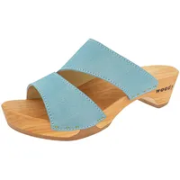 woody Damen Kate Clog Pantolette, Baby Blue, 37 EU