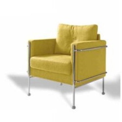 JVmoebel Sessel, Wohnzimmer Relax Polster Gastro Stühle Sessel alfitalia Design Lounge Club Stuhl gelb