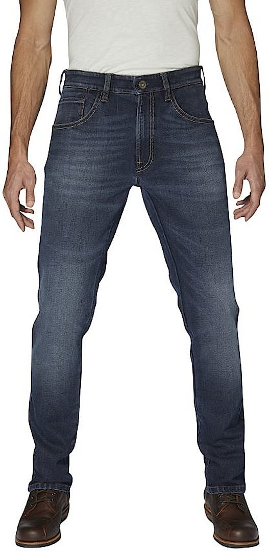 Rokker Rokkertech Tapered Slim Blue Motorfiets Jeans, blauw, 30 40 Voorman