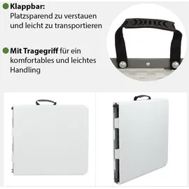 Trutzholm Campingtisch Set Klapptisch 120x60 cm Weiß