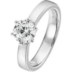 Viventy 696881 Verlobungsring Silber 925 Antragsring Zirkonia Damen-Ring, 56/17,8