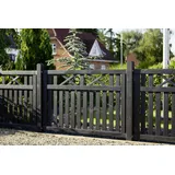 Plus Zaunelement Vinesse 150 x 96 cm schwarz