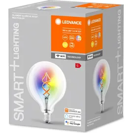 LEDVANCE SMART+ Globe RGBW klar Filament E27
