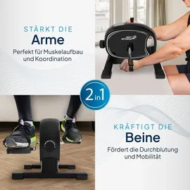 ArtSport Pedaltrainer Sportivo - leiser Heimtrainer, Fitnessgerät, Senioren, Armtrainer